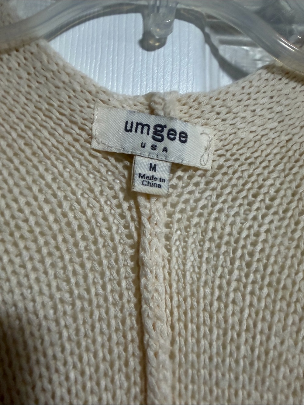 Umgee Cream Ruffle-Front Open Cardigan - Picture 2 of 3